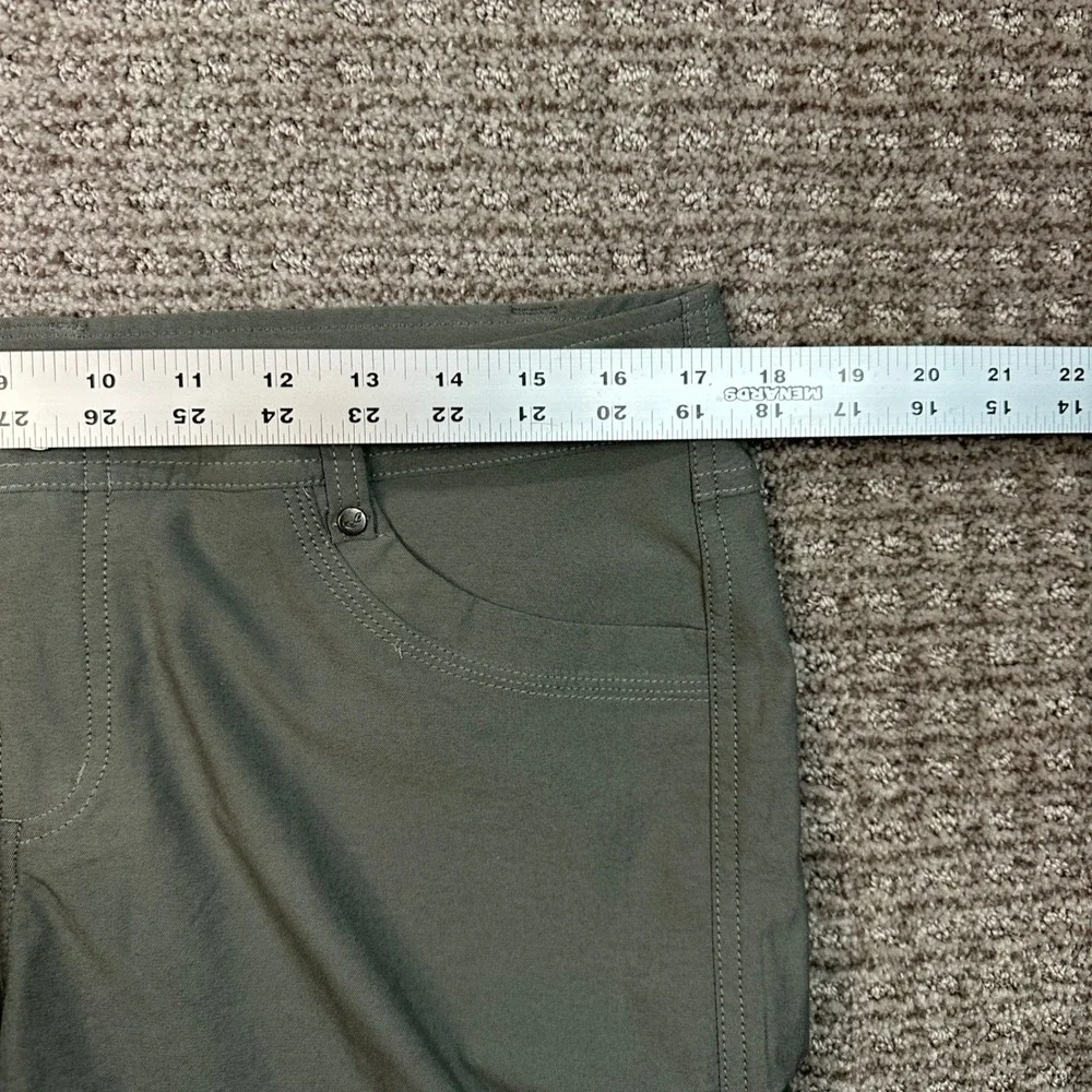 Kuhl Womens Sage Green Hiking Shorts Size 12 Nylon Blend Outdoor Trail Cargo